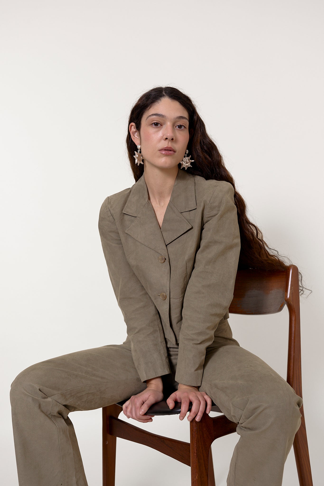 90s suede suit