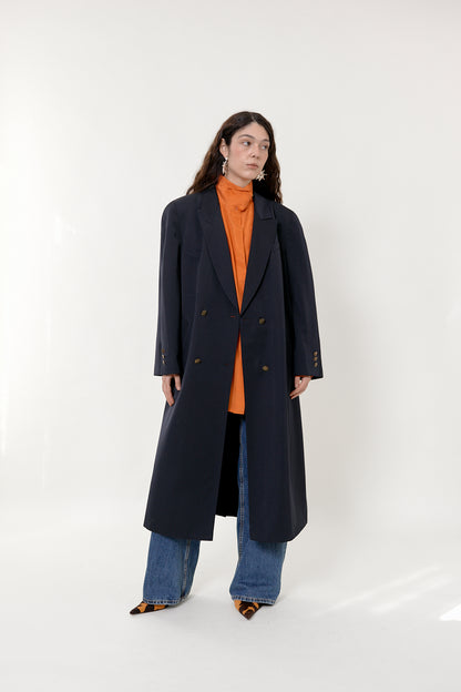 Double-breasted spring coat
