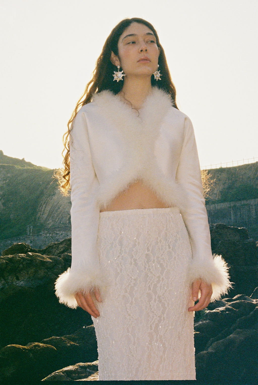 The Marabou Feather and Silk Bolero