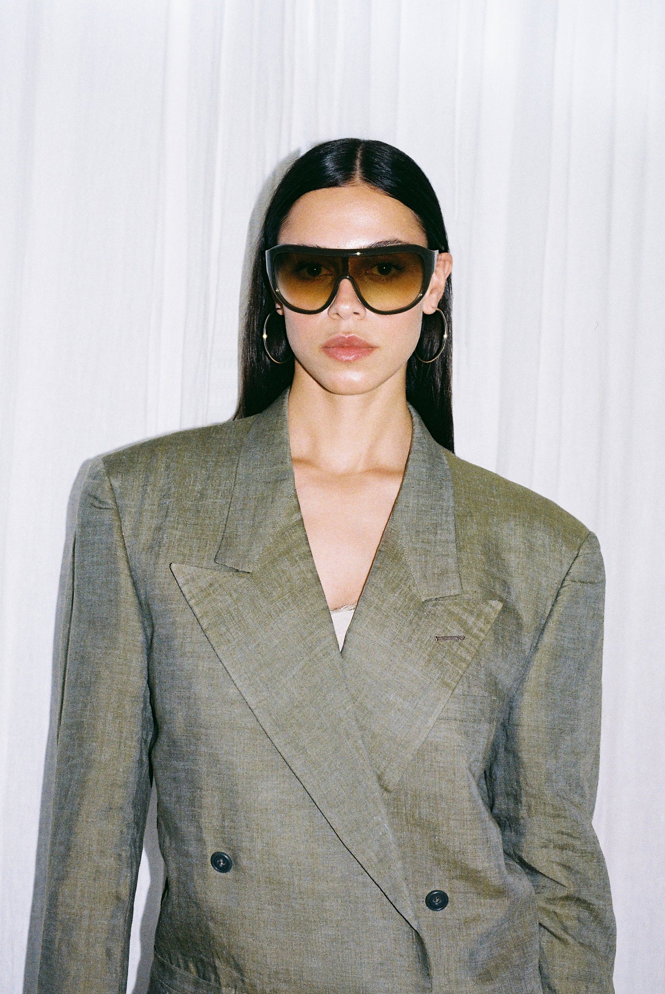 Gianni Versace linen double-breasted blazer