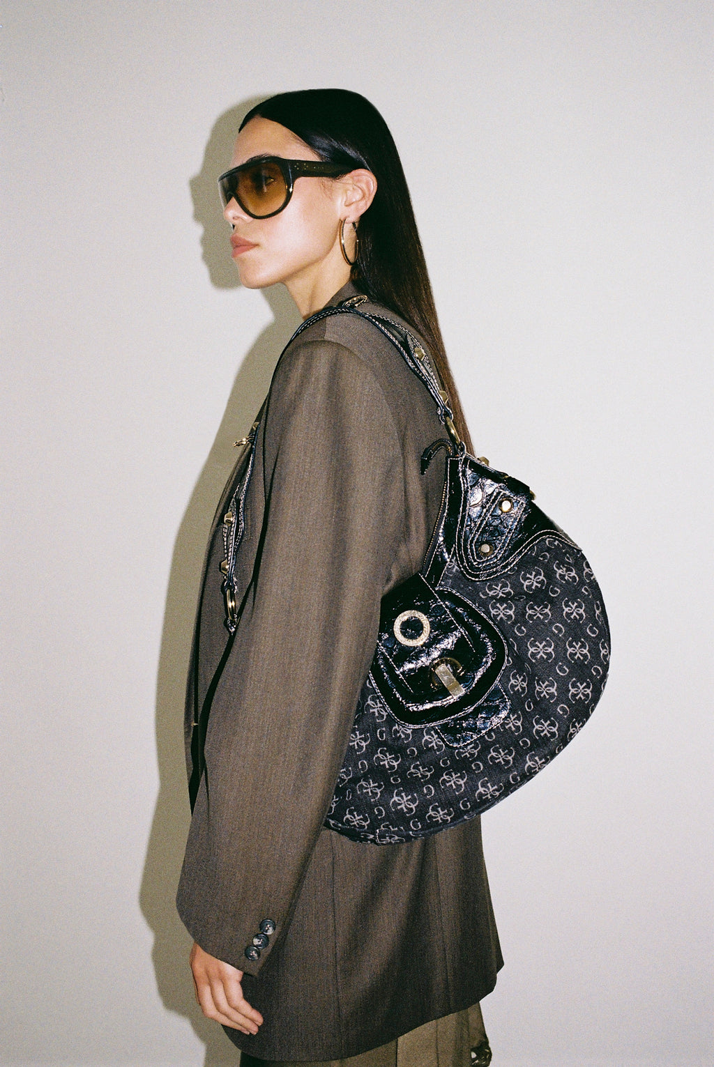 Guess monogram hobo bag