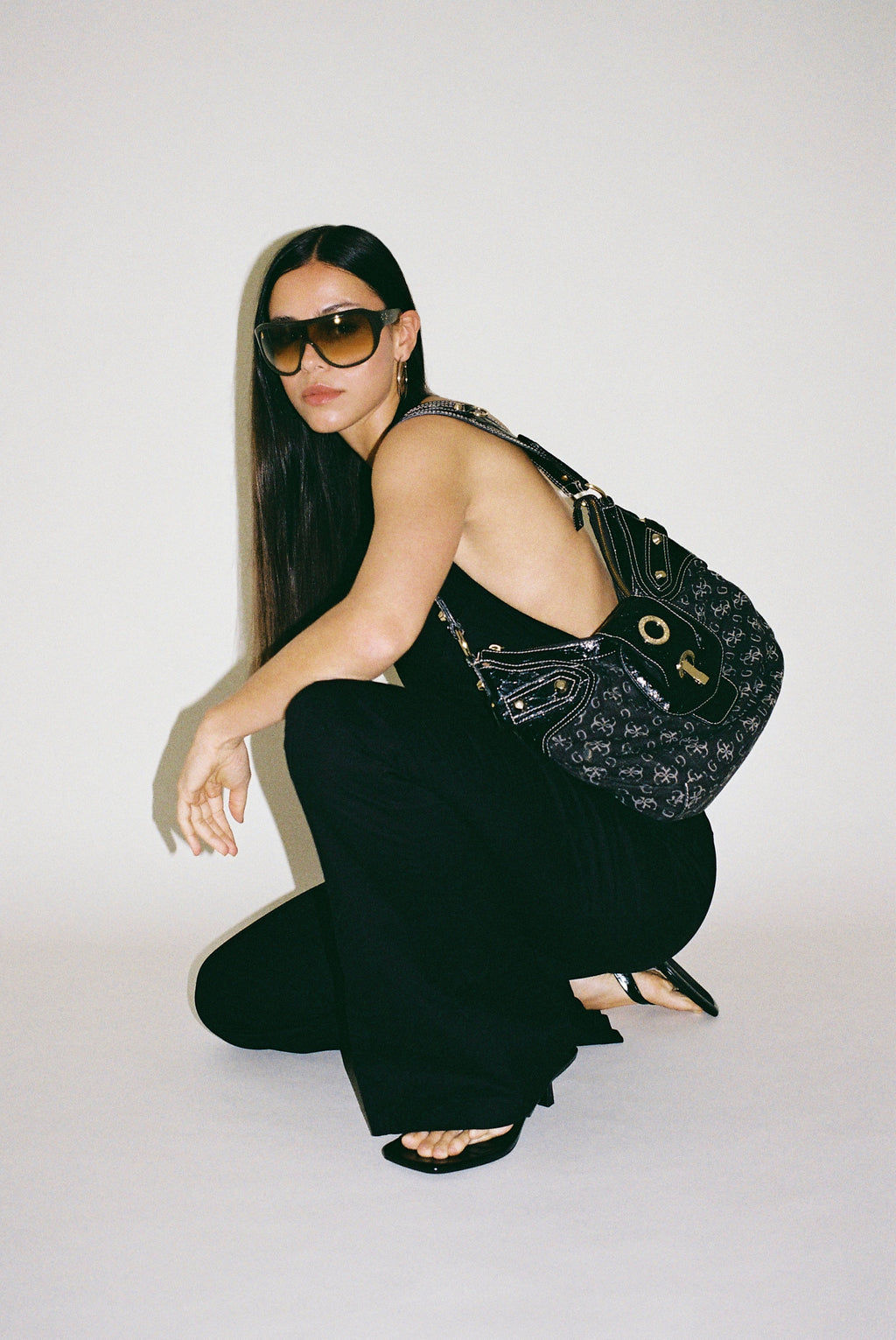Guess monogram hobo bag