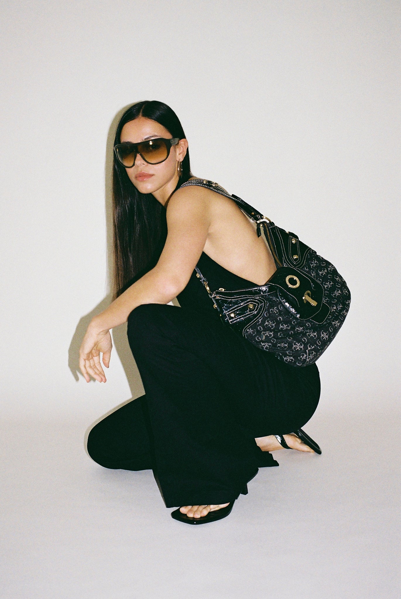 Guess monogram hobo bag