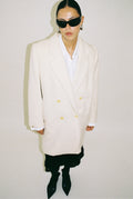 Mani wool cashmere blend double-breasted coat