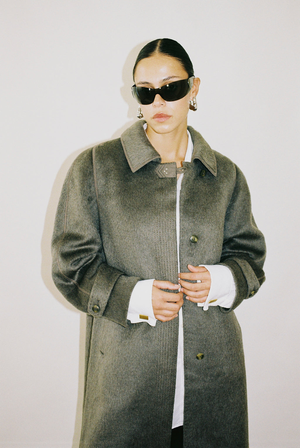 Llama wool coat