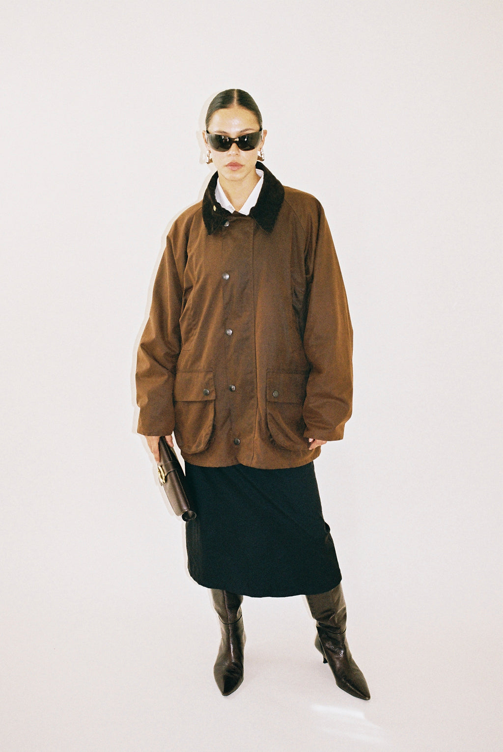 Made in Britain waxed rain jacket