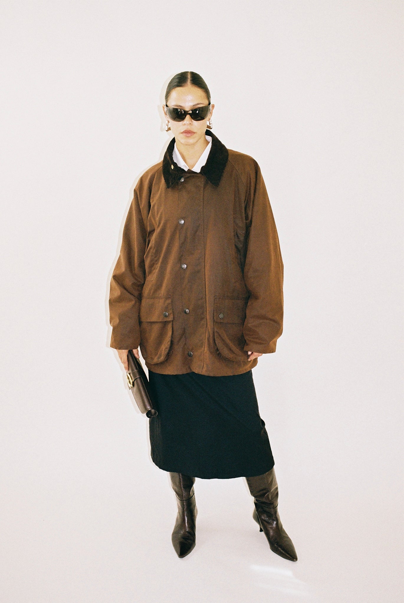 Made in Britain waxed rain jacket