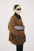 Box San Sebastián leather clutch bag