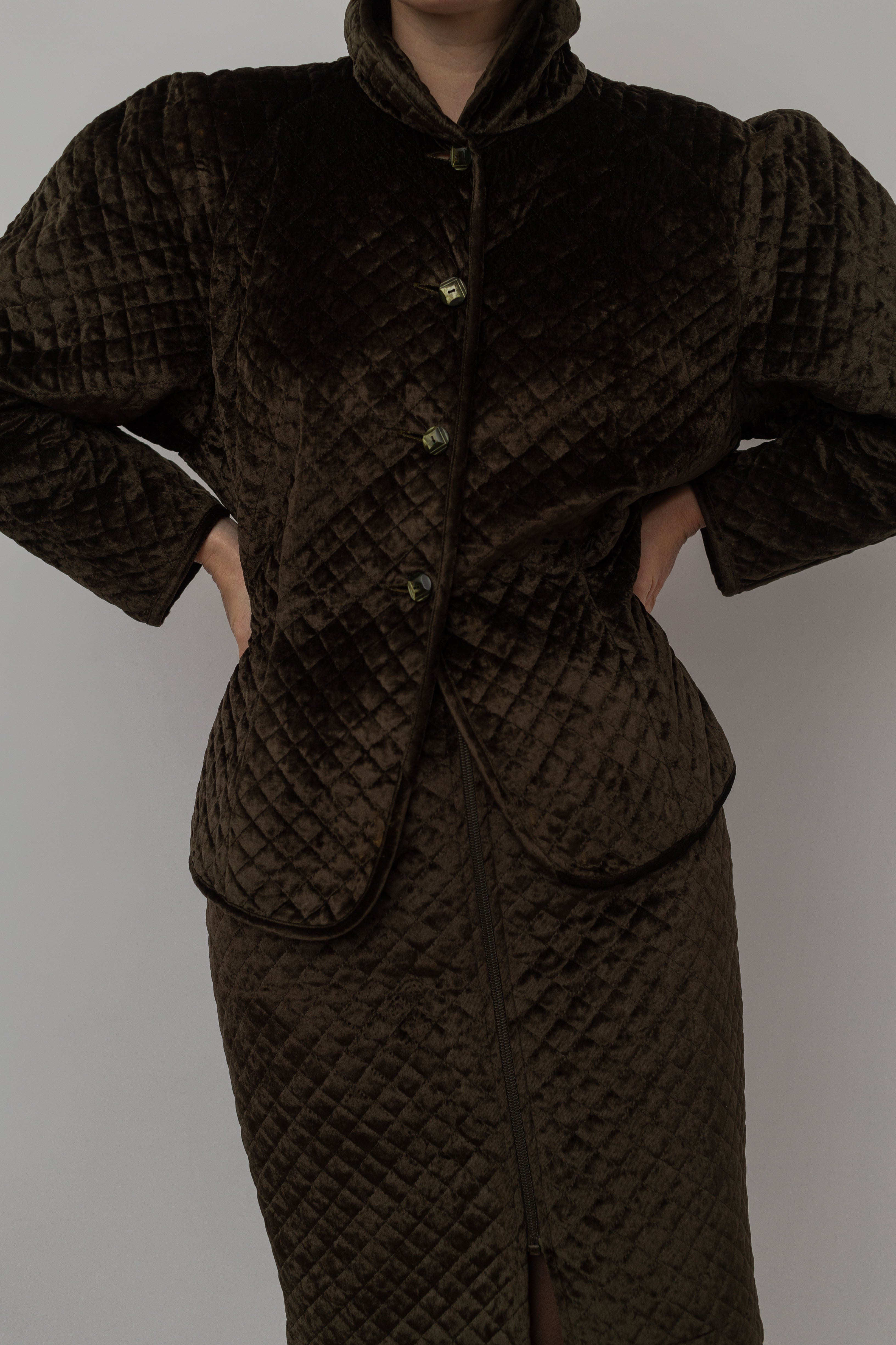 Retro skirt suit