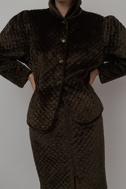 Retro skirt suit