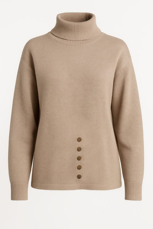 Beige angora wool jumper