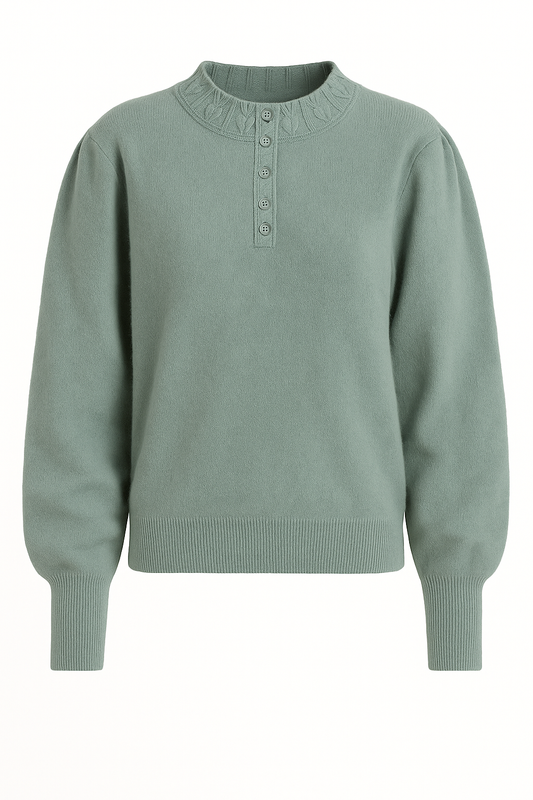 Mint angora jumper