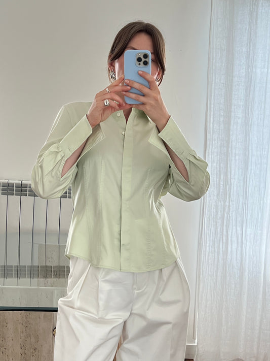 Green blouse