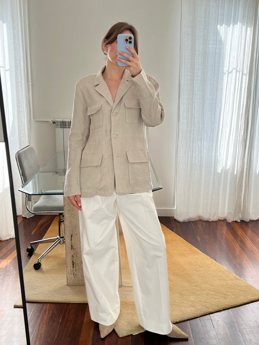 Safari linen blazer