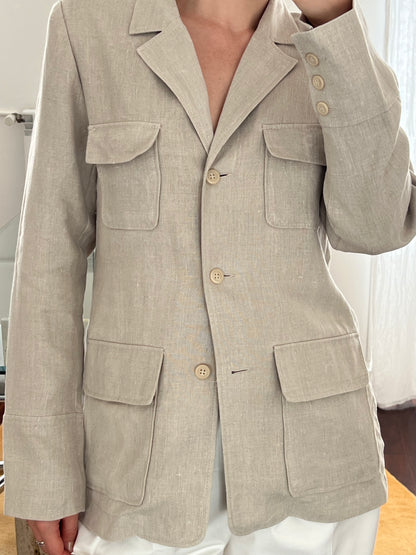 Safari linen blazer