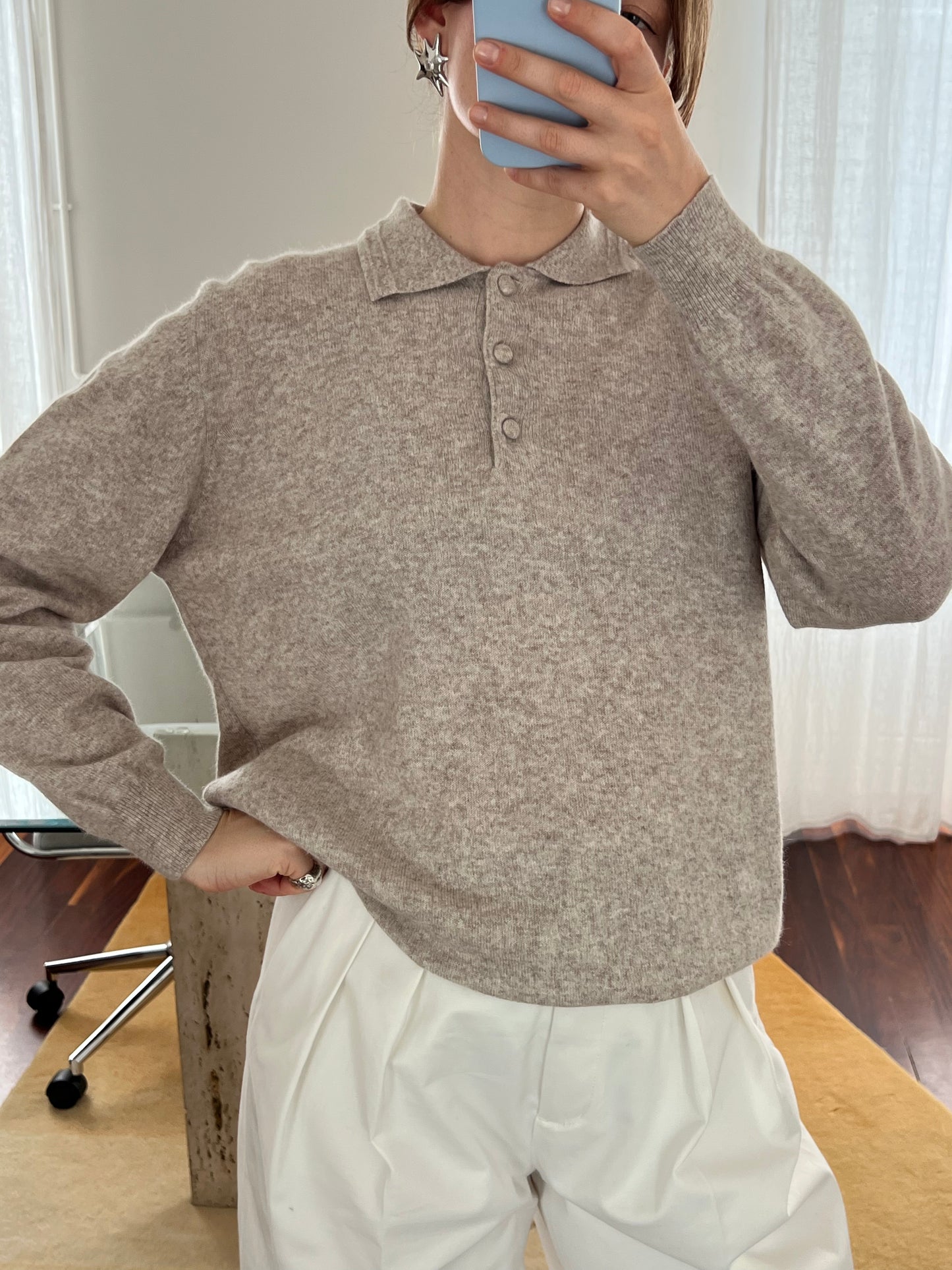 Long sleeve polo