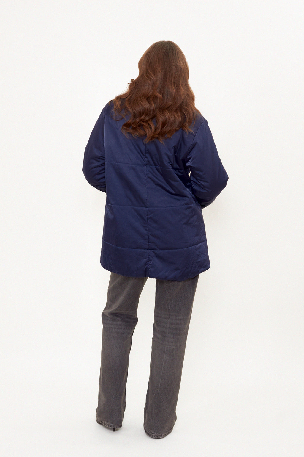 Blue quilted jacket