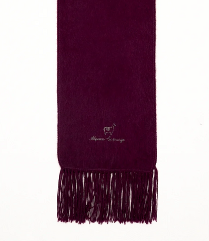 Bordeaux alpaca scarf