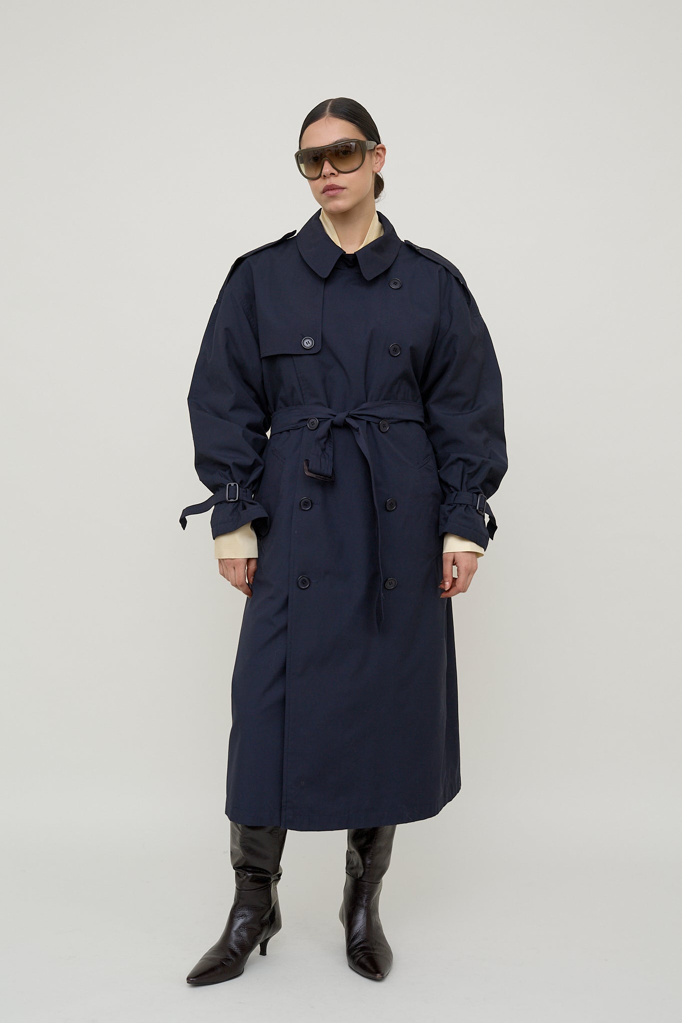 Navy atelier trench