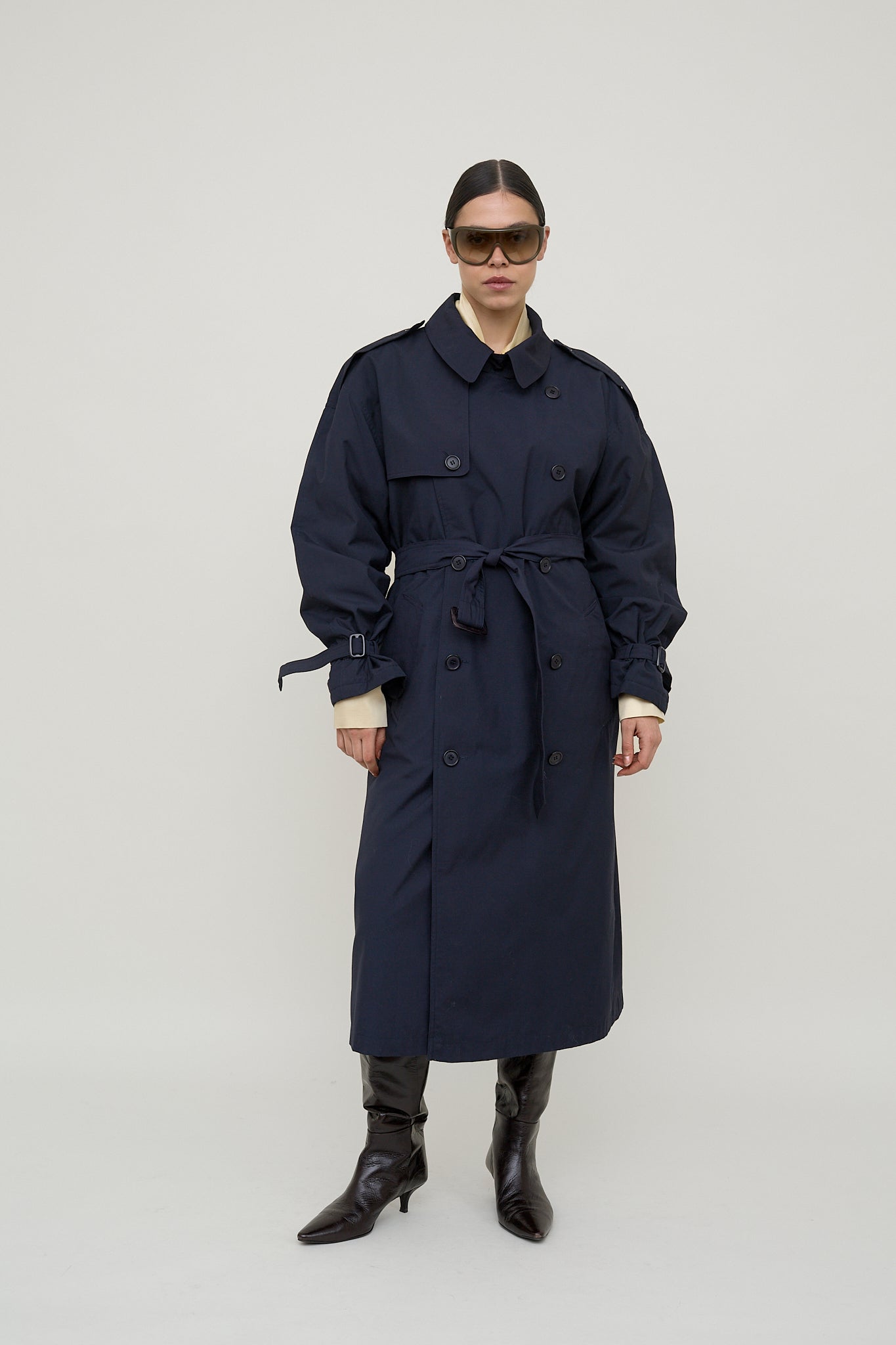 Navy atelier trench