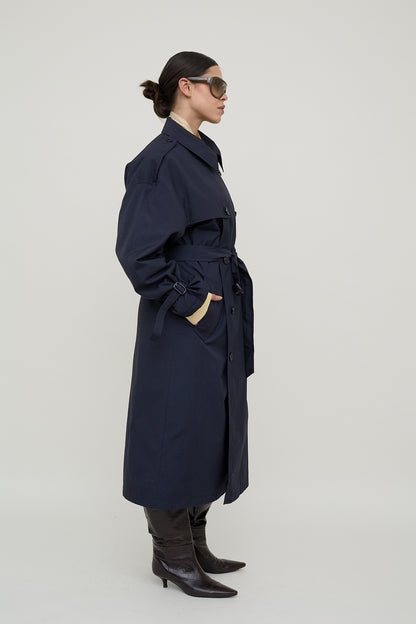 Navy atelier trench