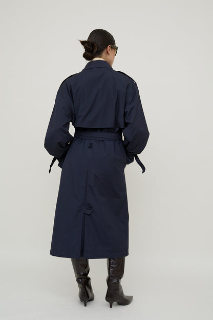 Navy atelier trench