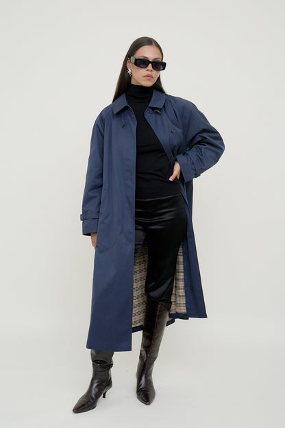 Classic blue trench
