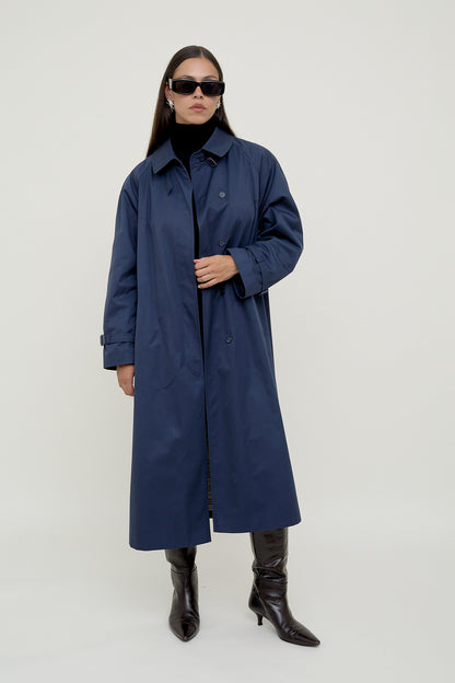 Classic blue trench