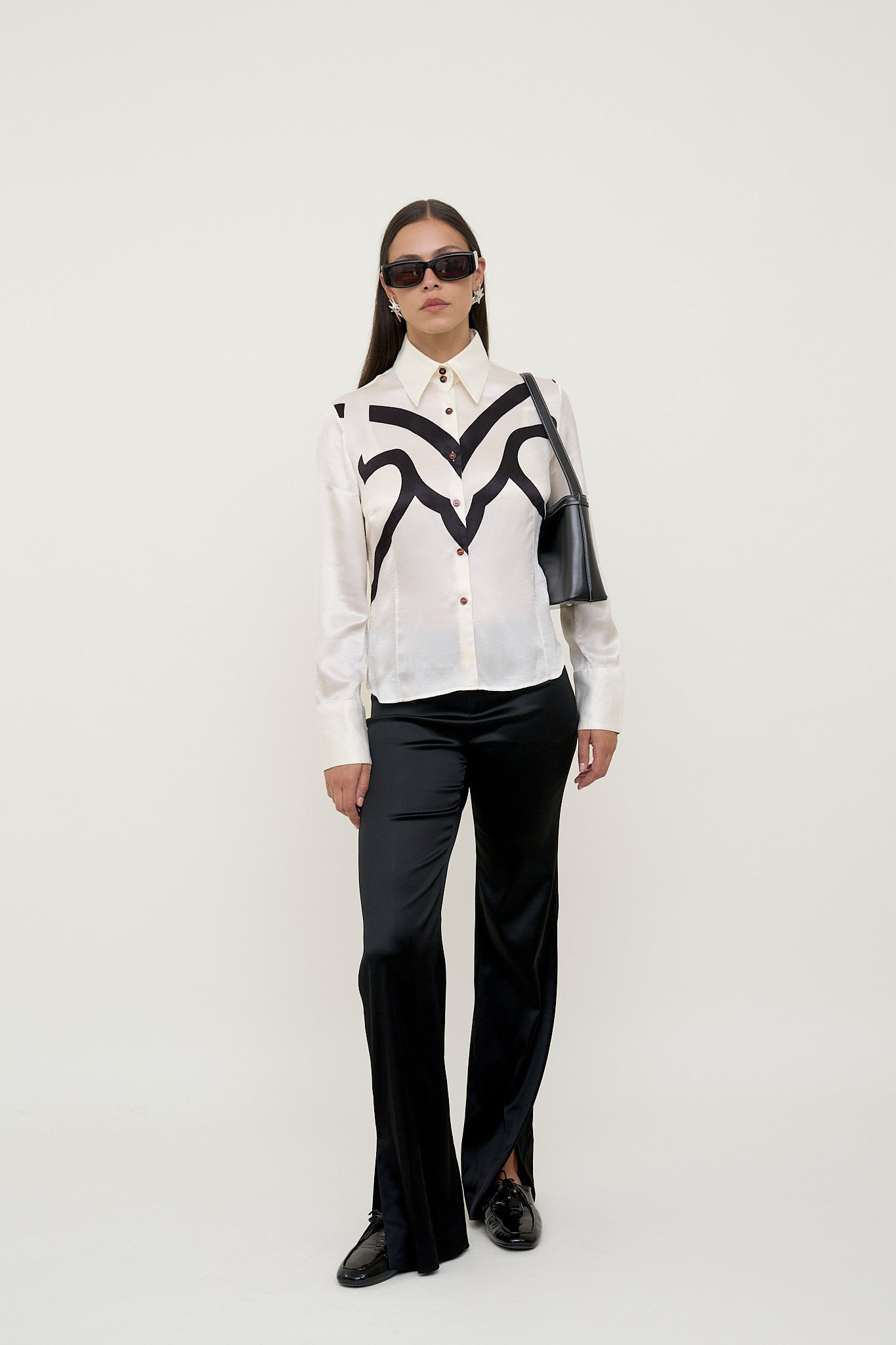 Wild wild west silk blouse