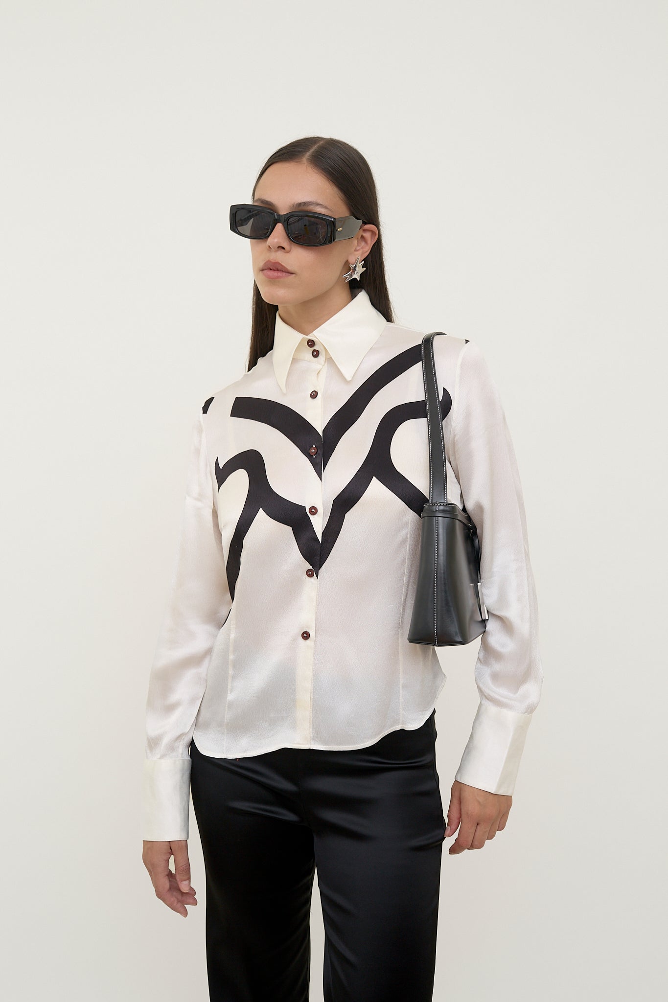 Wild wild west silk blouse
