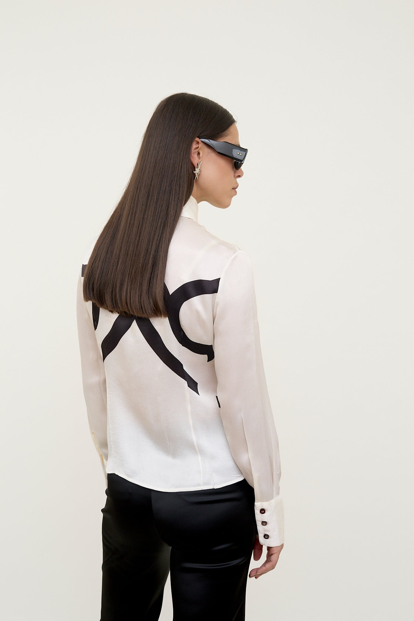 Wild wild west silk blouse