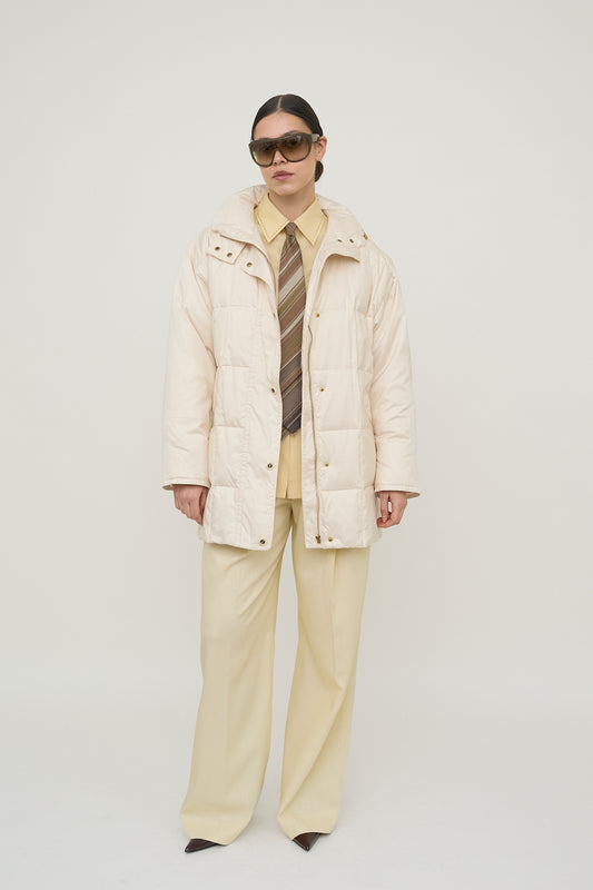 Cream luxury Down coat