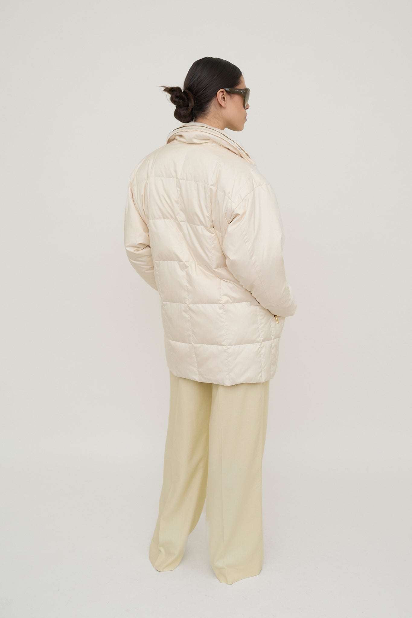 Cream luxury Down coat