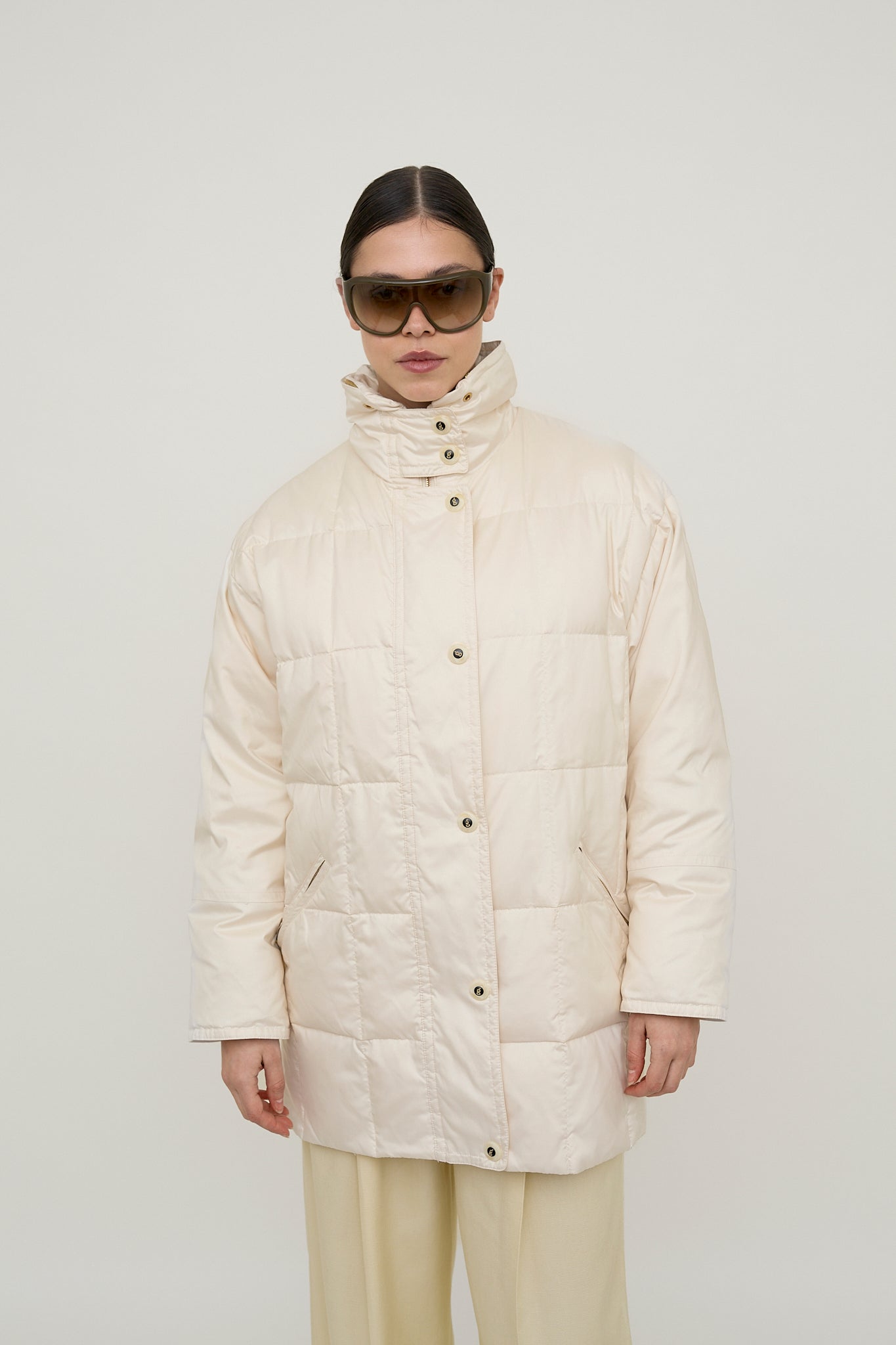 Cream luxury Down coat
