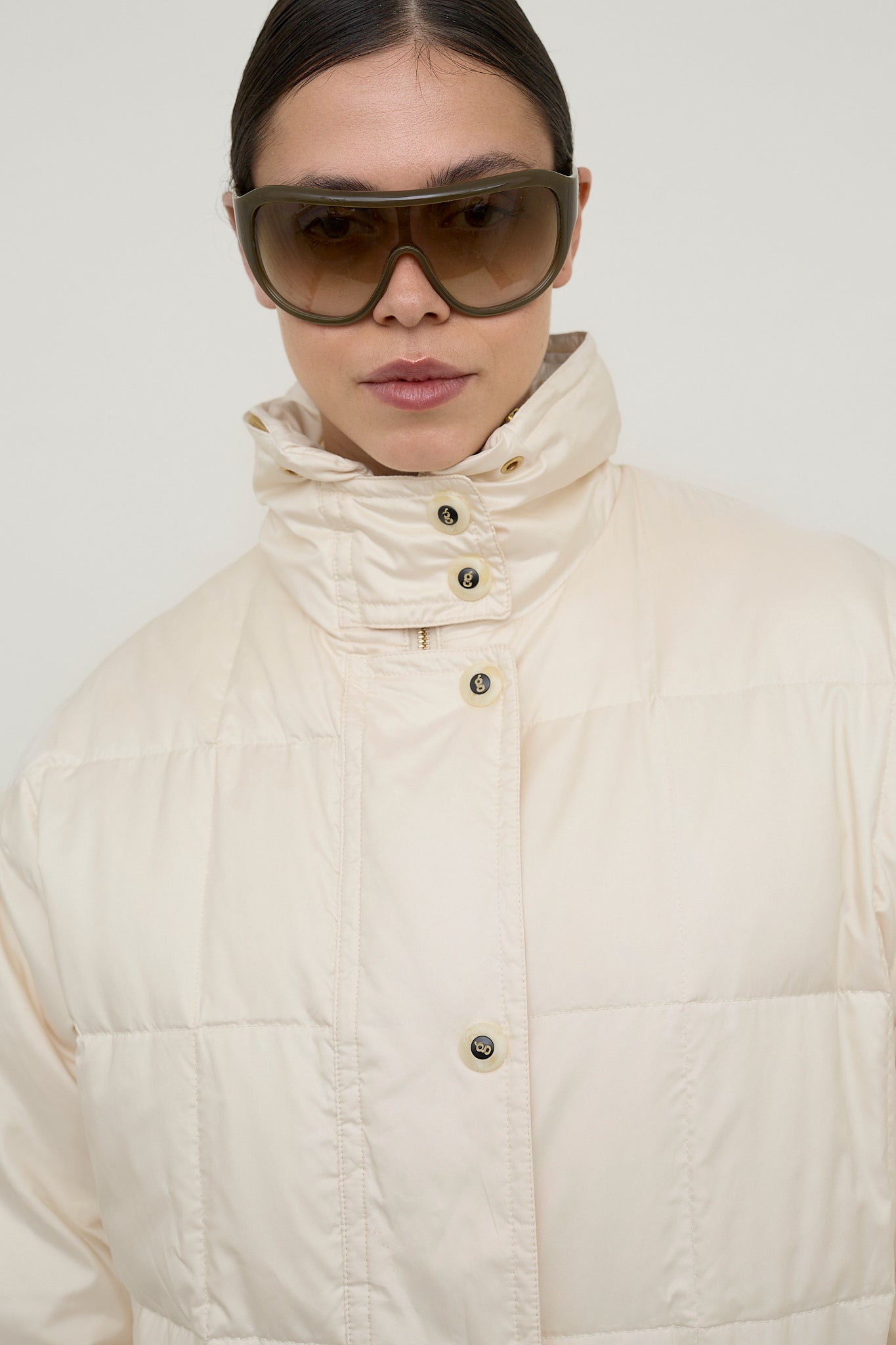 Cream luxury Down coat