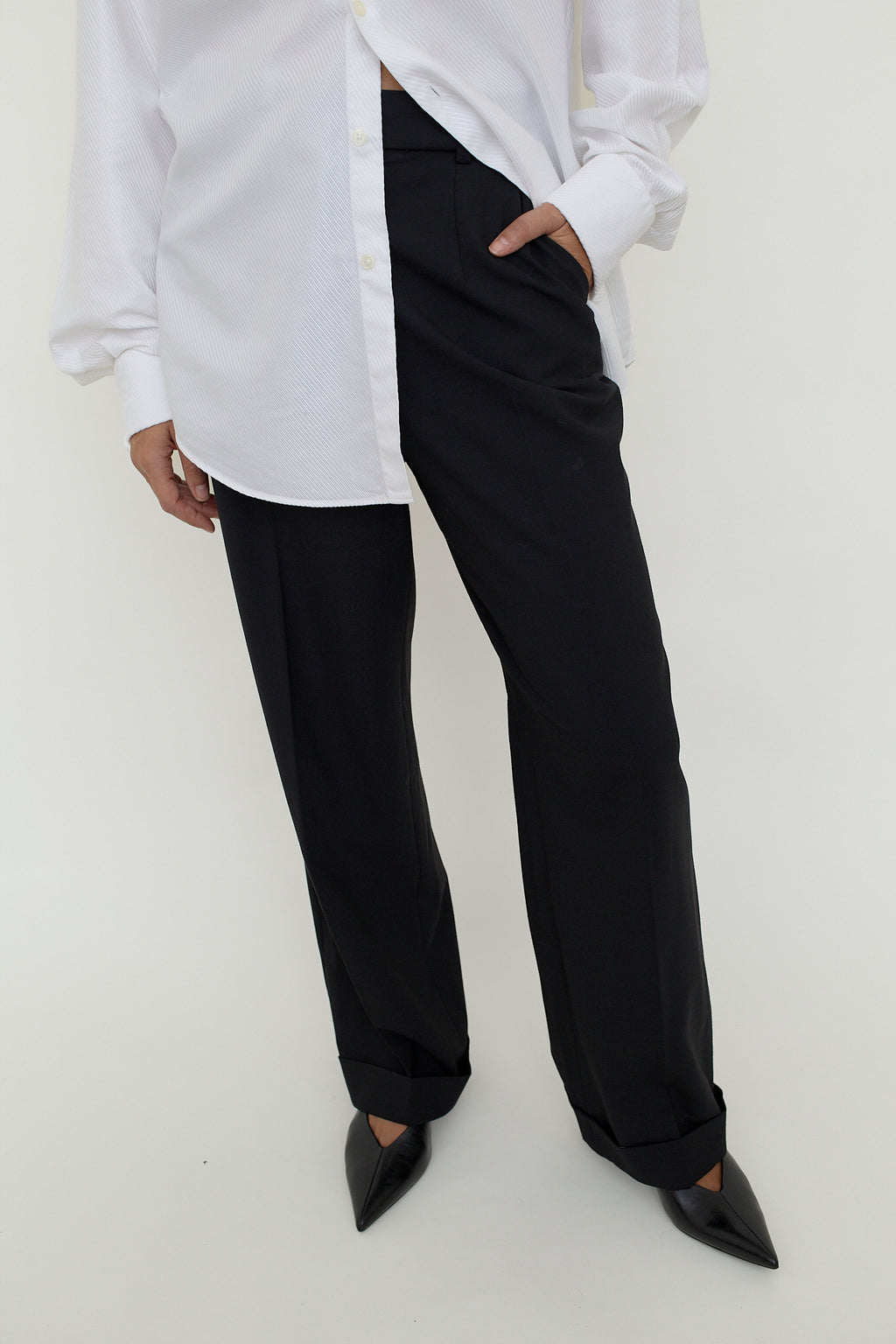 Dolce & Gabbana wool blend tailored trousers
