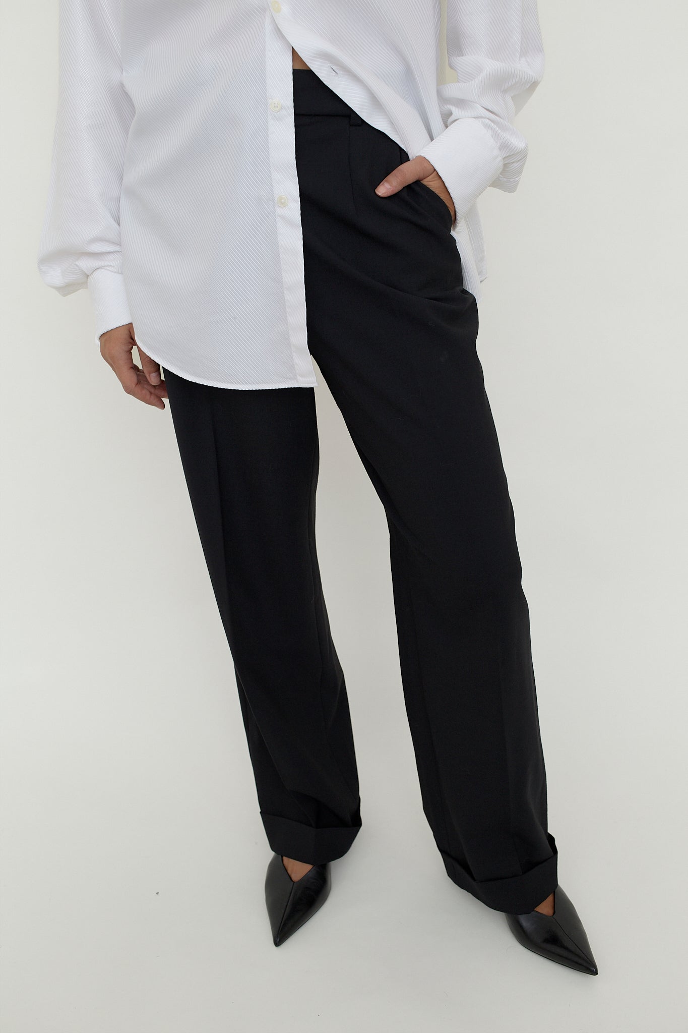 Dolce & Gabbana wool blend tailored trousers