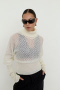 United Colors of Benetton mohair blend turtleneck jumper