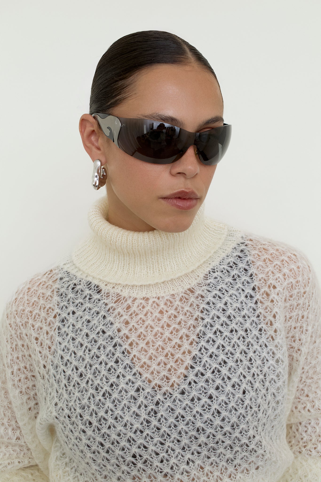 United Colors of Benetton mohair blend turtleneck jumper