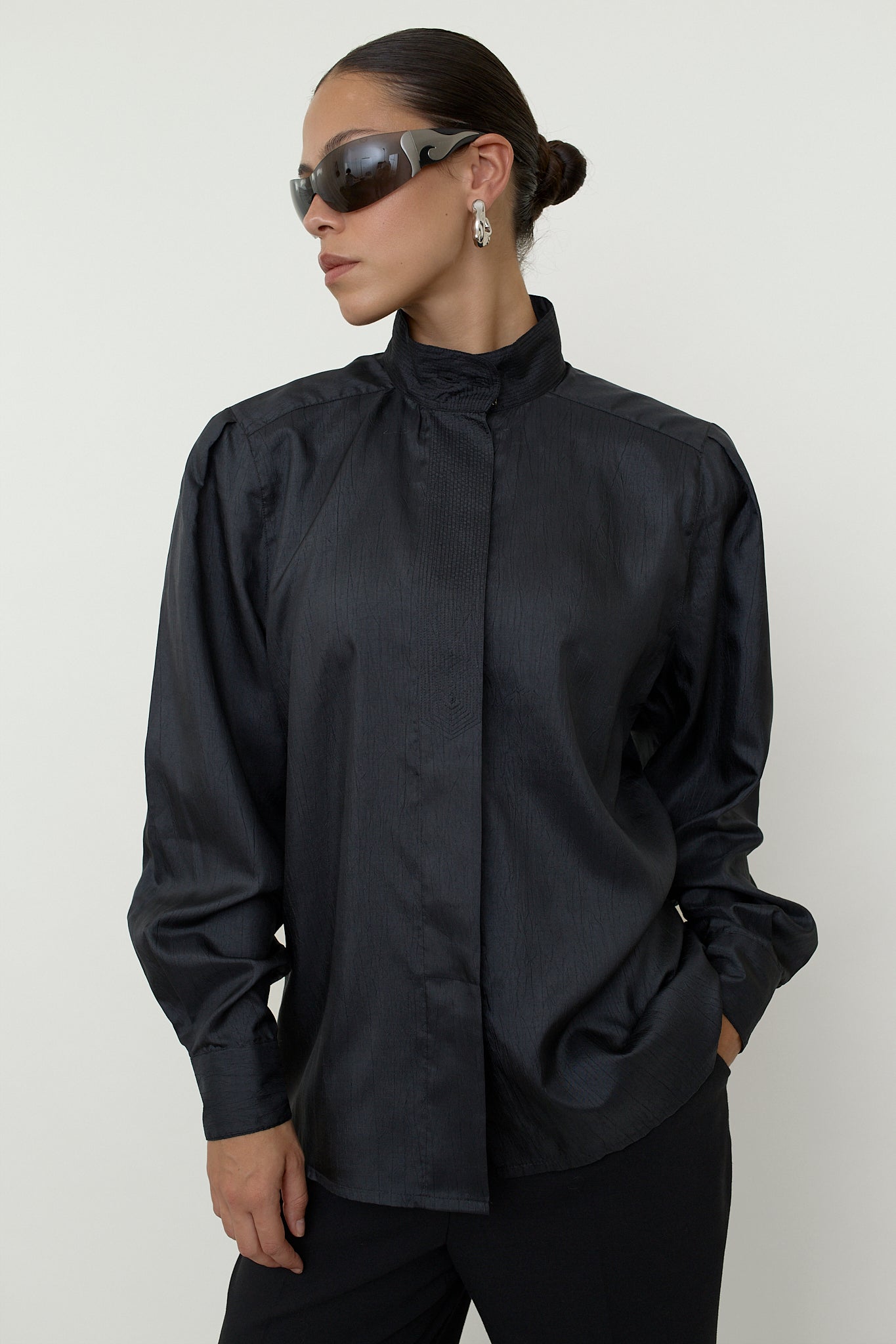 Sculptural vintage blouse