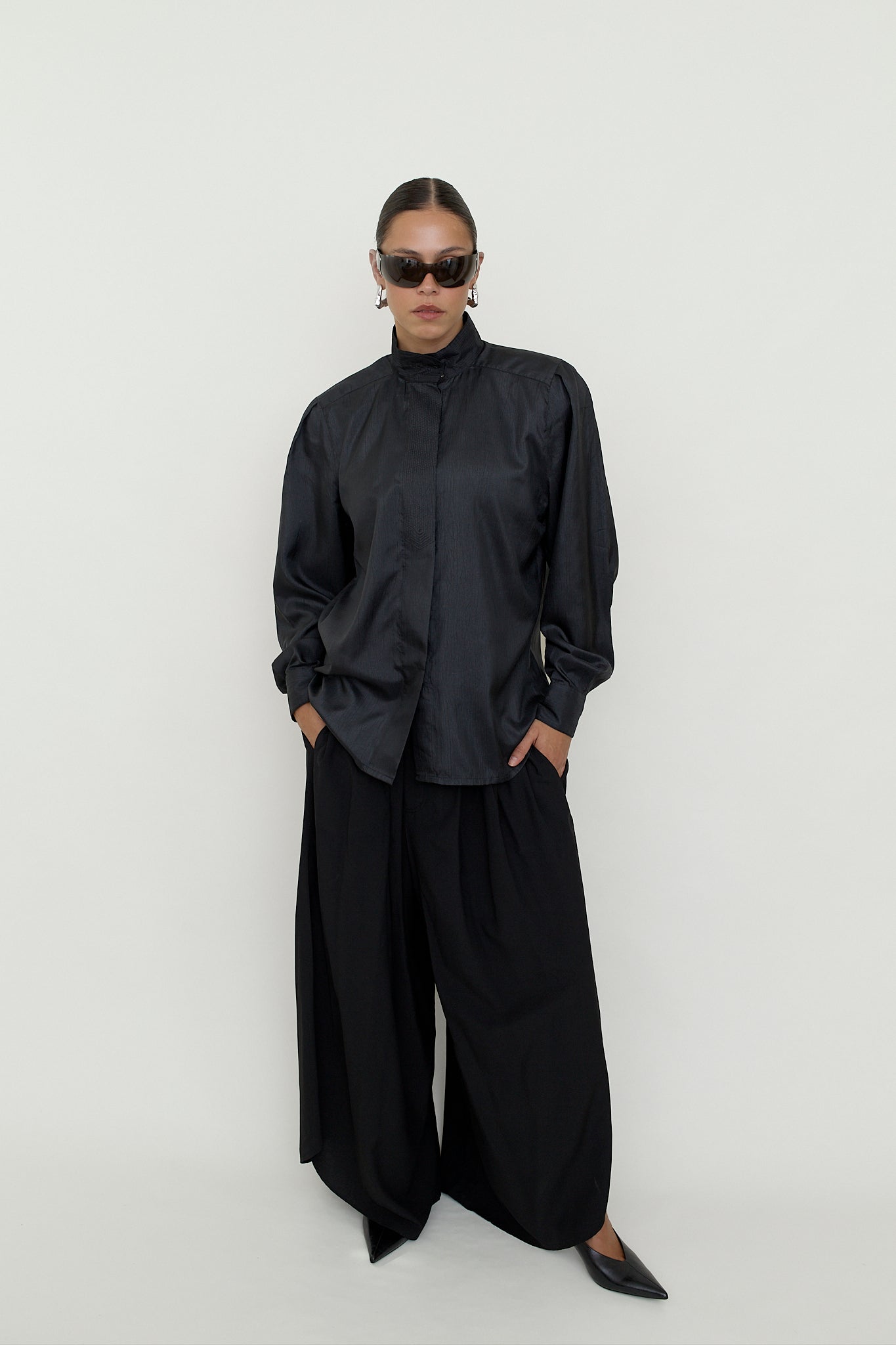 Sculptural vintage blouse