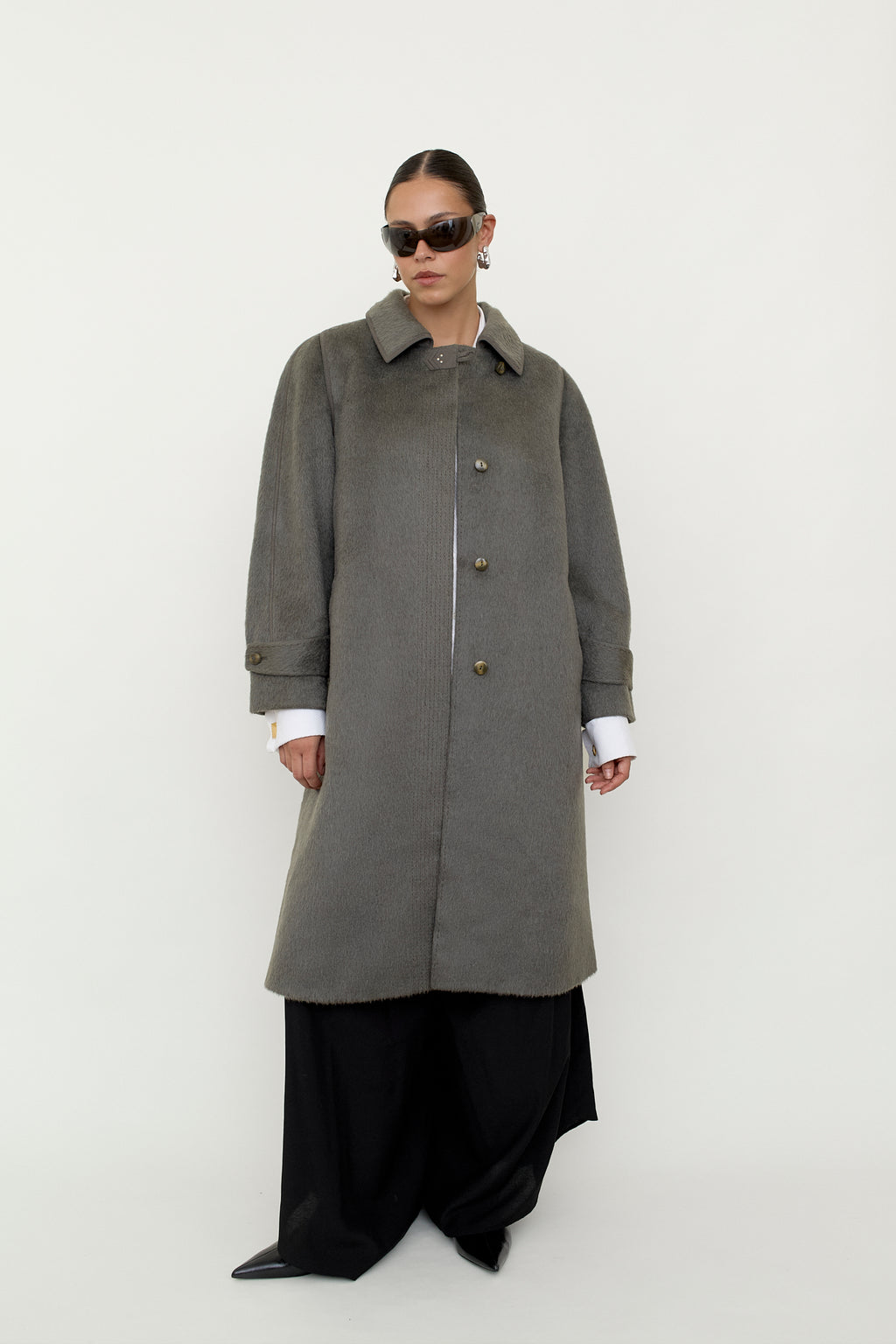 Llama wool coat