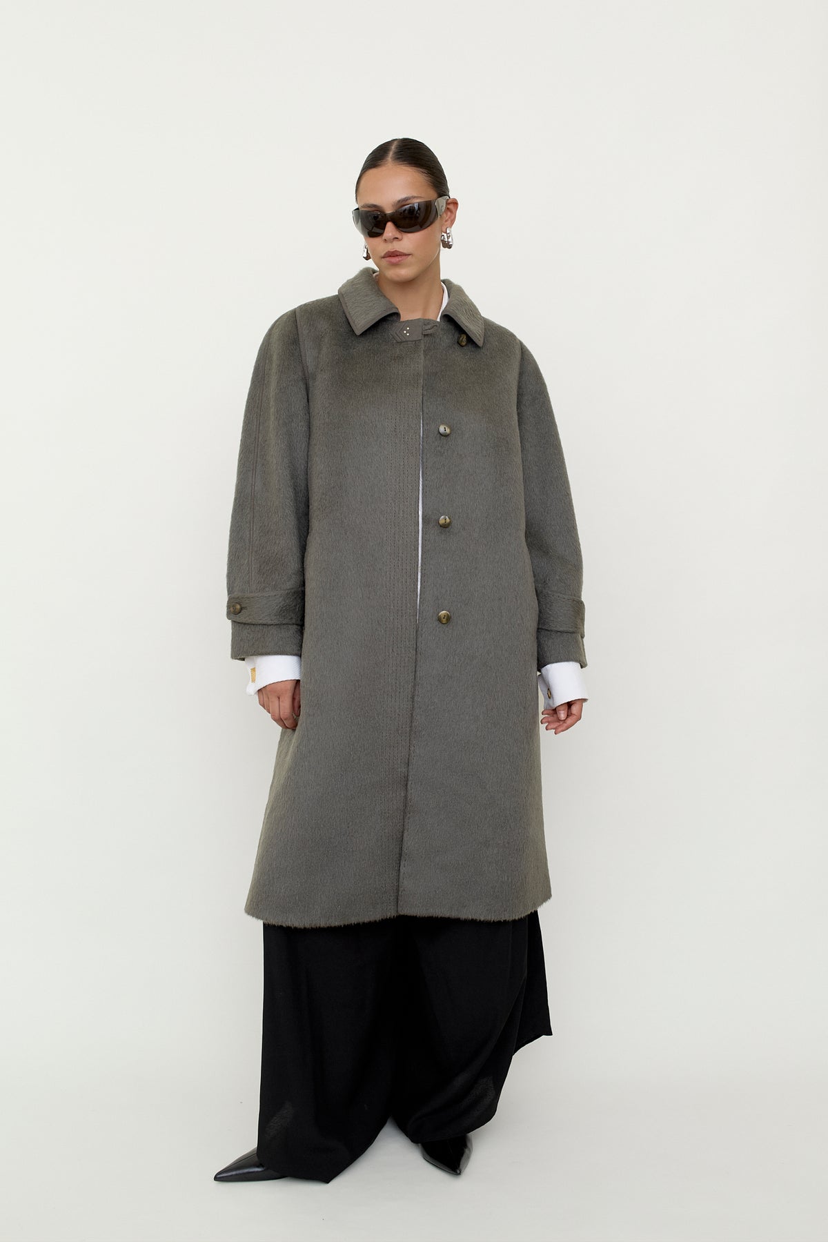 Llama wool coat