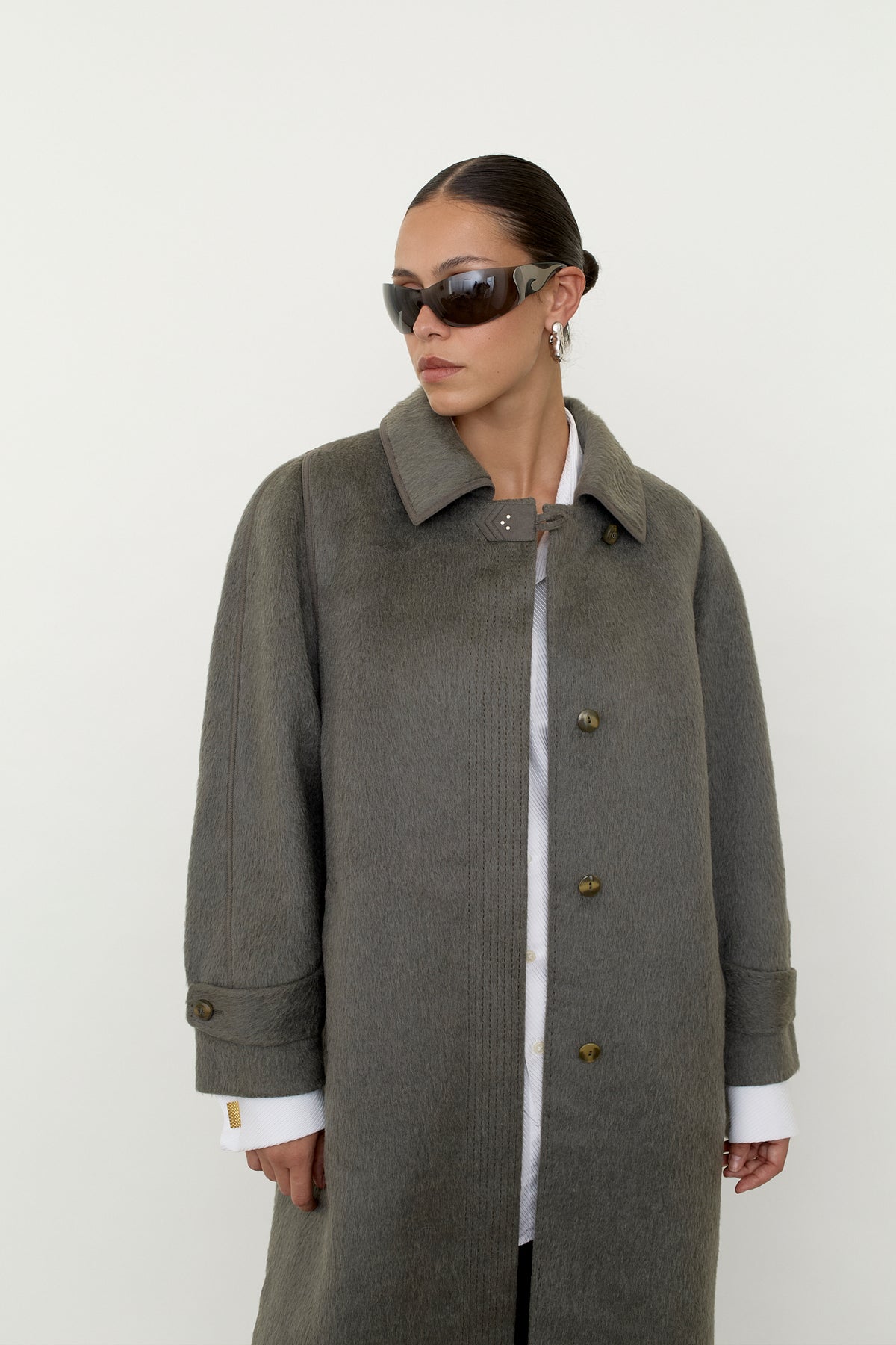 Llama wool coat