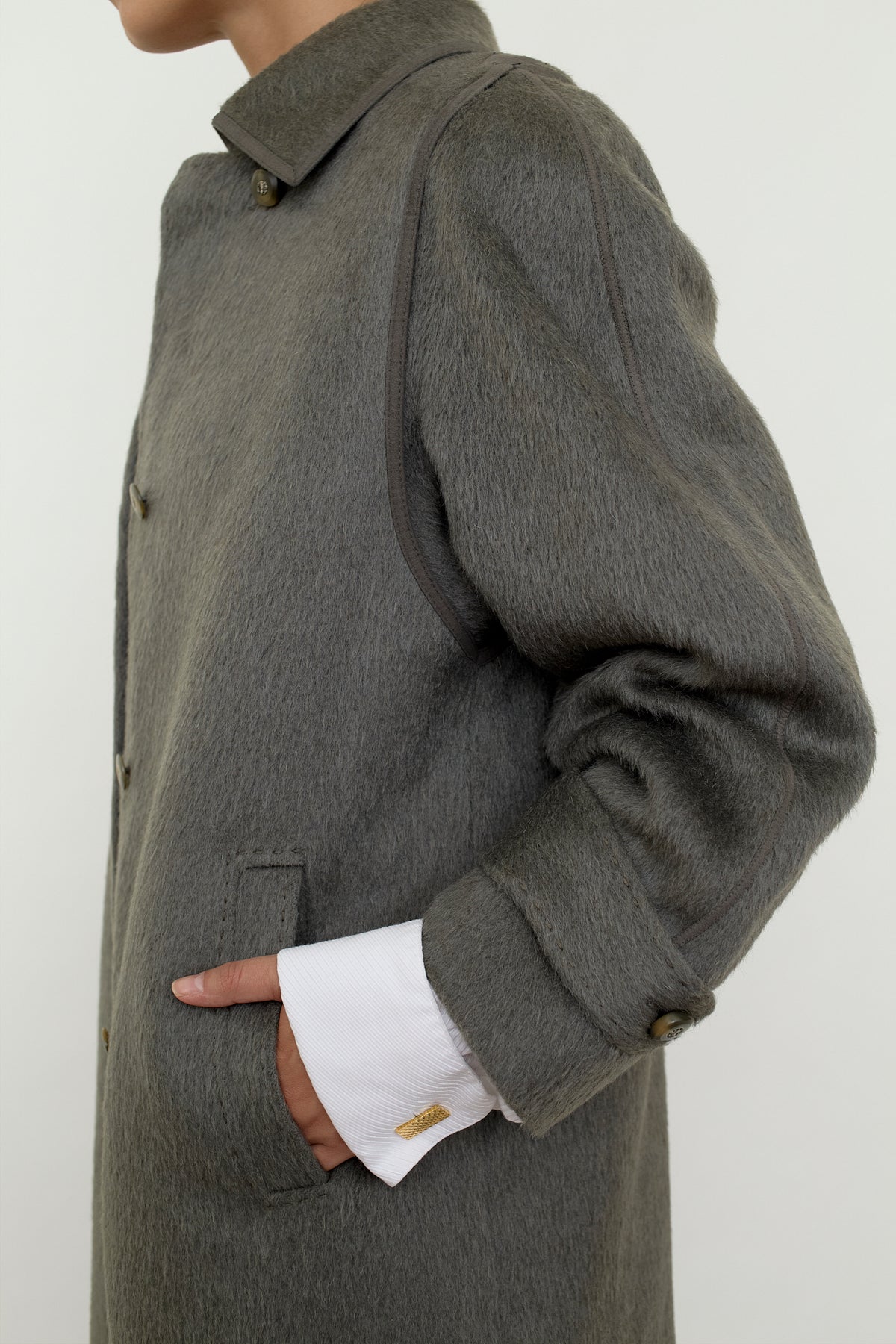 Llama wool coat