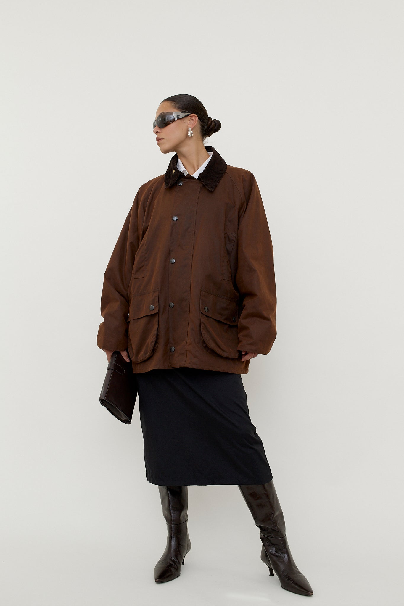 Made in Britain waxed rain jacket
