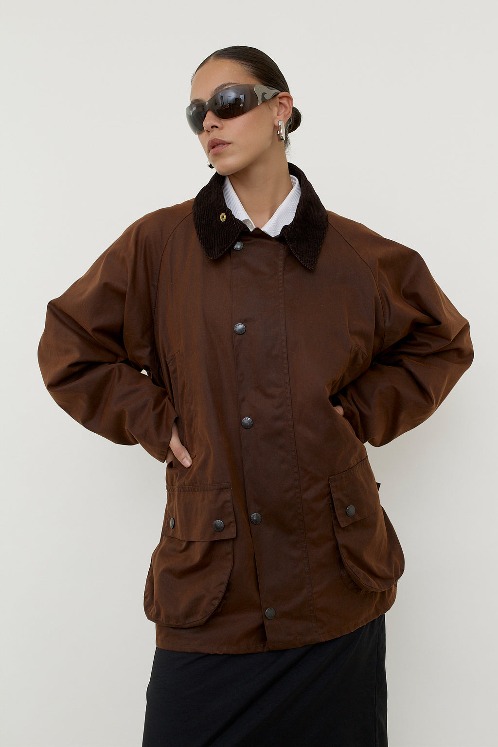 Made in Britain waxed rain jacket