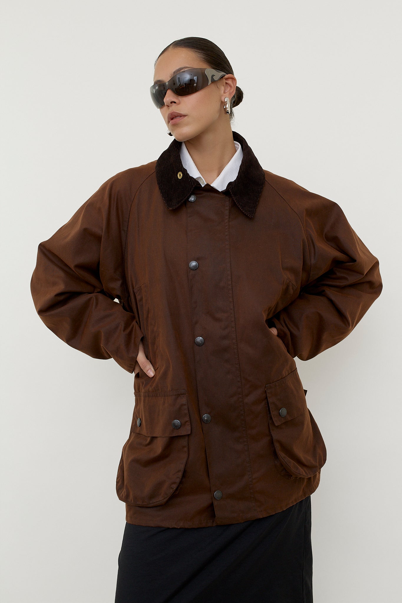 Made in Britain waxed rain jacket