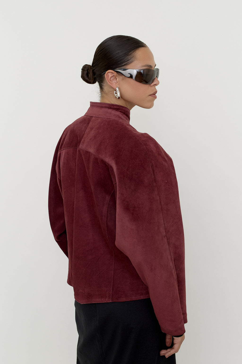 Suede toggle jacket