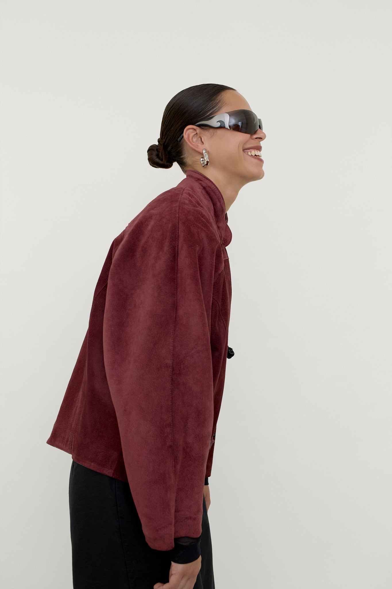 Suede toggle jacket